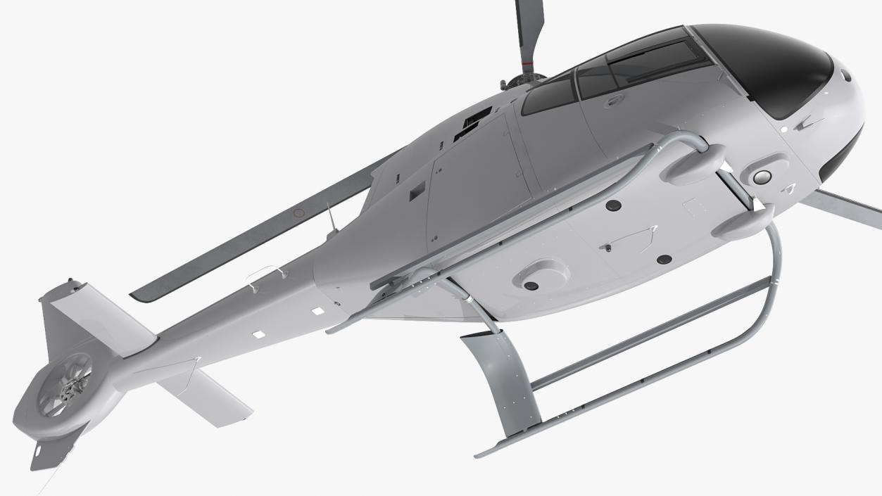 3D Lightweight Helicopter Simple Interior model