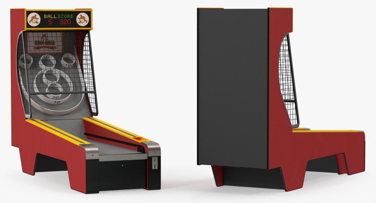 3D Arcade Games Collection model