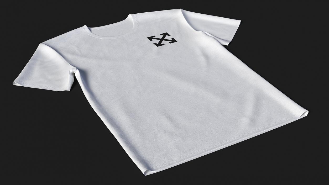 3D Brand T Shirt Off White model