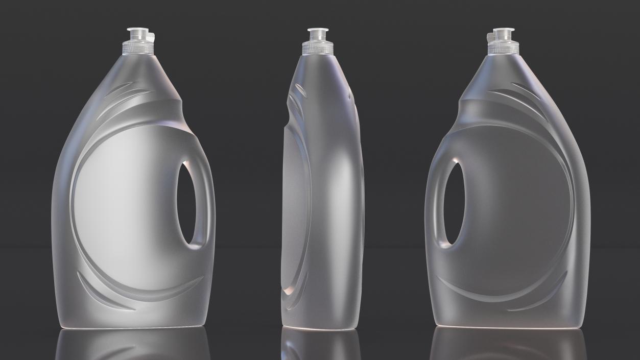 Plastic Bottle for Dish Soap Empty 3D model