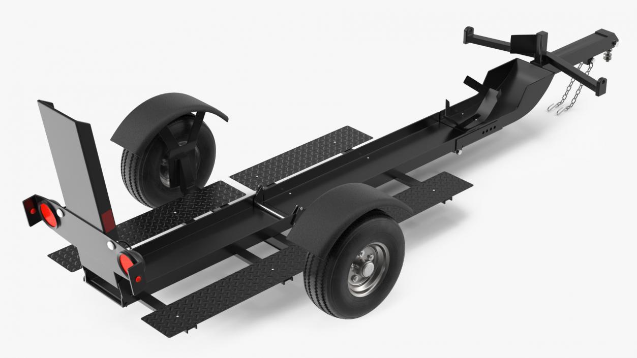 3D Folding Motorcycle Trailer