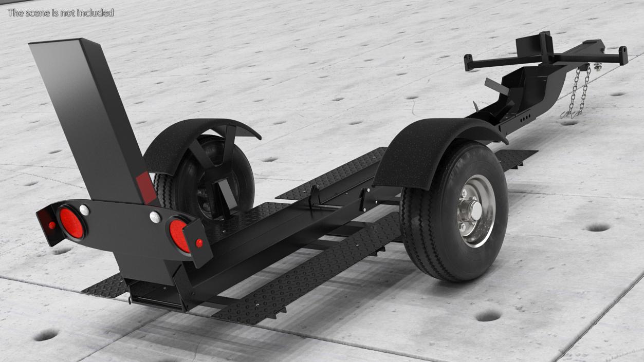 3D Folding Motorcycle Trailer