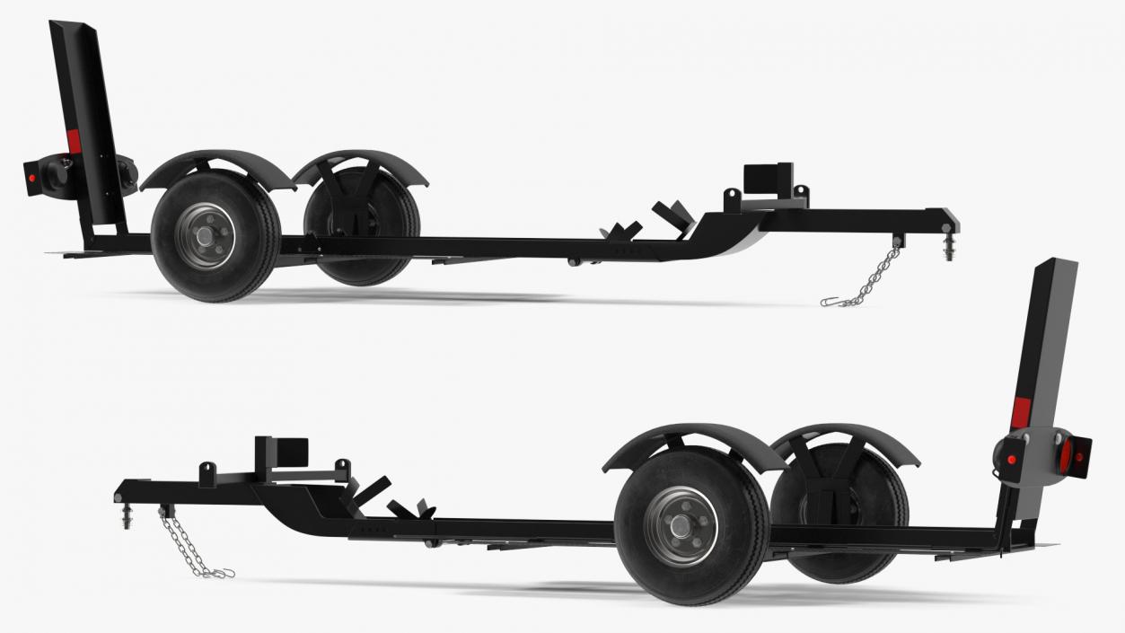 3D Folding Motorcycle Trailer