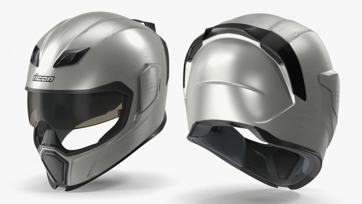 3D model Motorcycle Helmet Icon Airflite Quicksilver 2