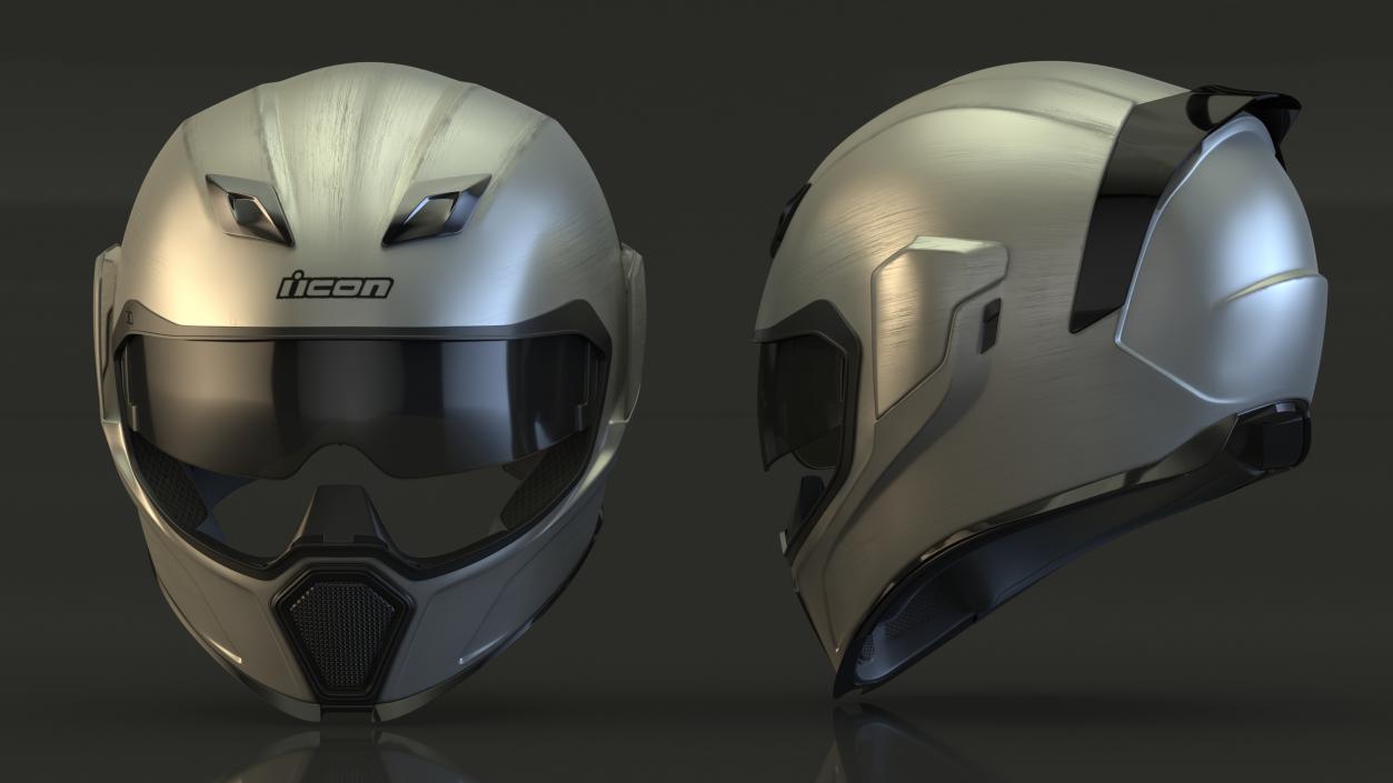 3D model Motorcycle Helmet Icon Airflite Quicksilver 2