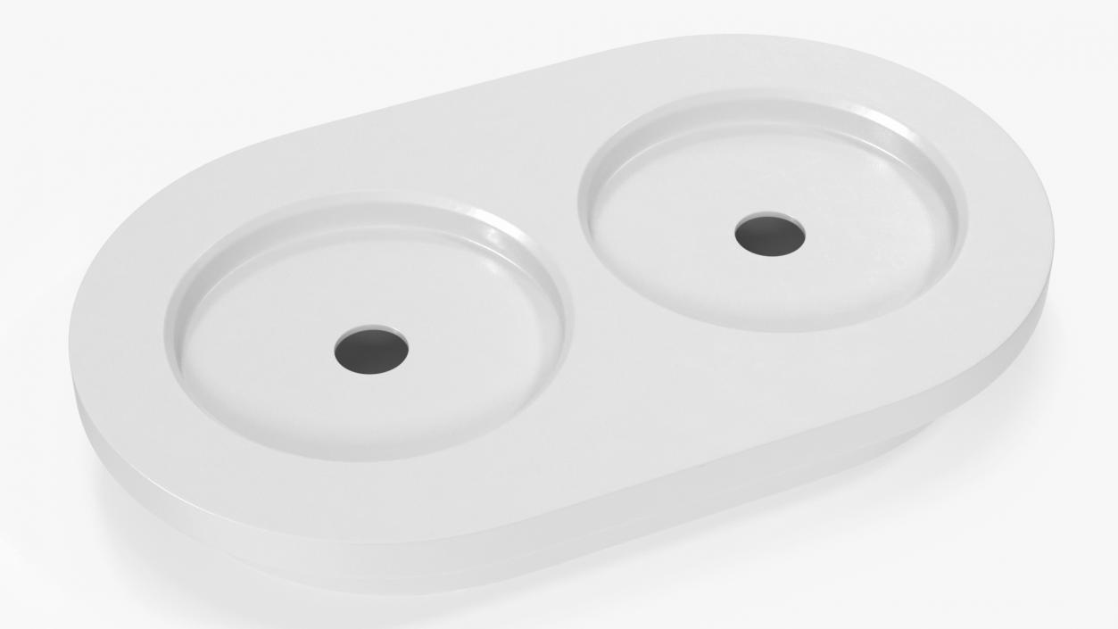 Ceramic Retro Sockets White 3D