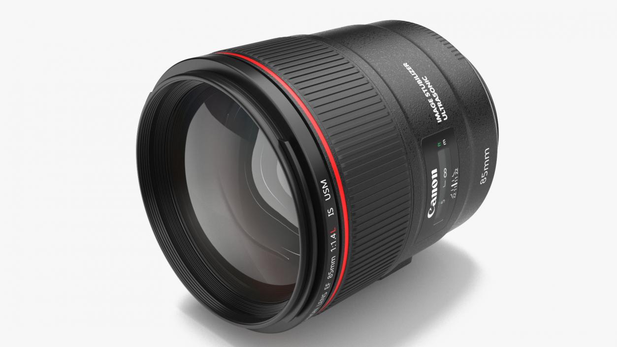 3D model Lens Canon EF 85mm 2