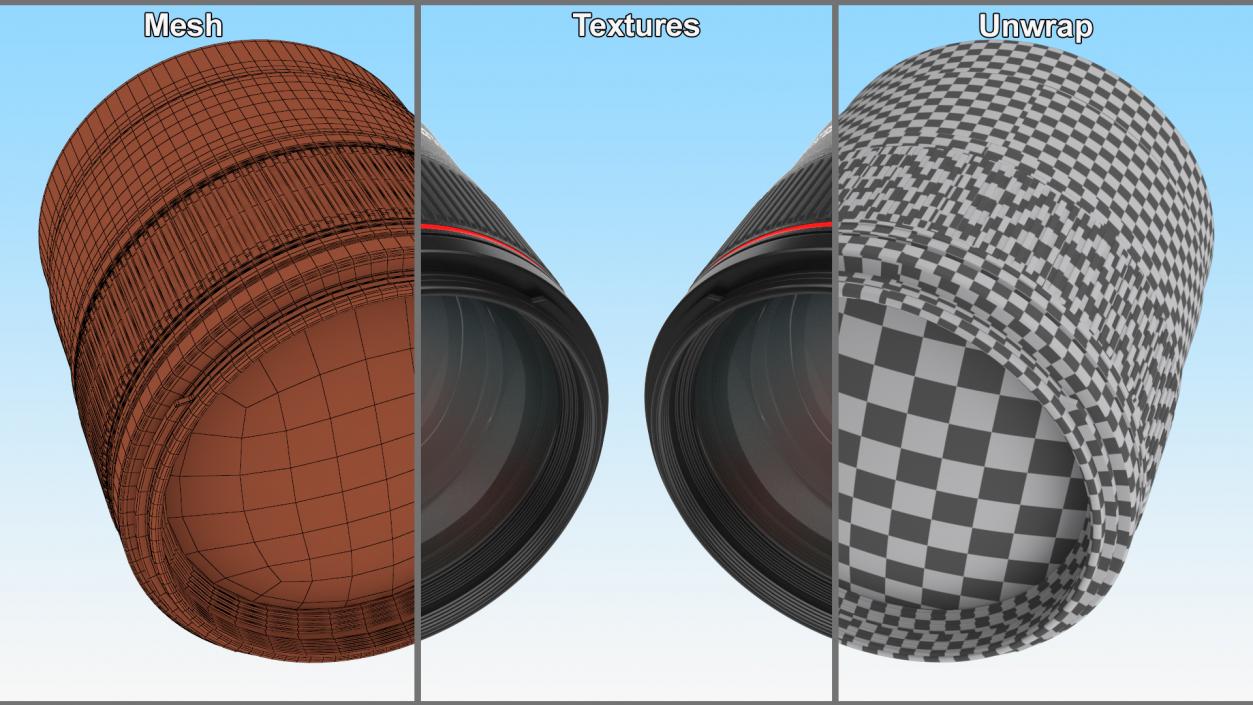 3D model Lens Canon EF 85mm 2