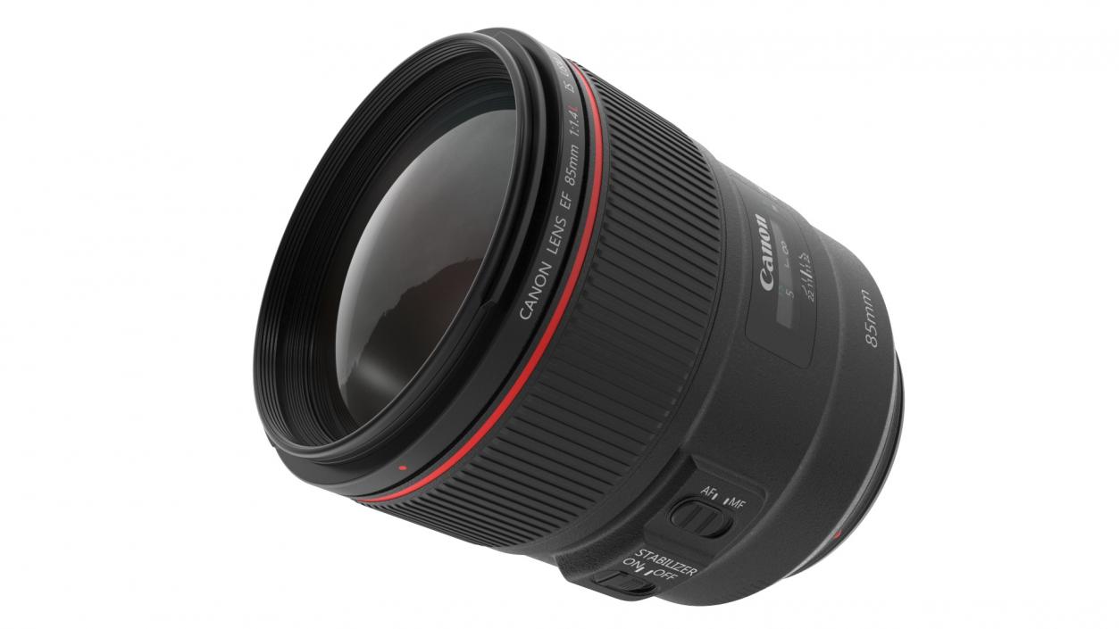 3D model Lens Canon EF 85mm 2