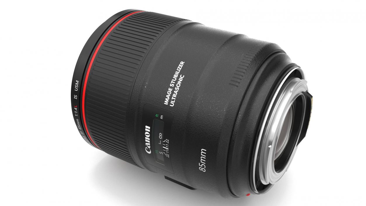 3D model Lens Canon EF 85mm 2