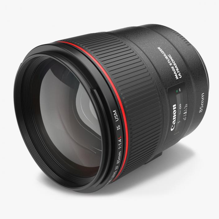 3D model Lens Canon EF 85mm 2