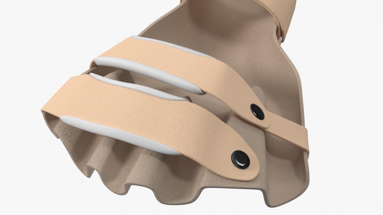 3D model Hand Splint with Fingers Beige