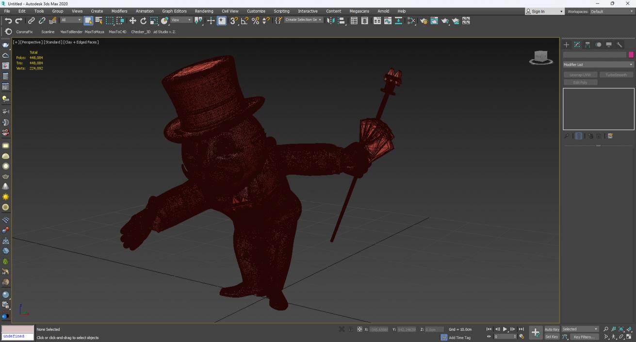 Mr Monopoly Handshake Pose for 3D Print 3D model