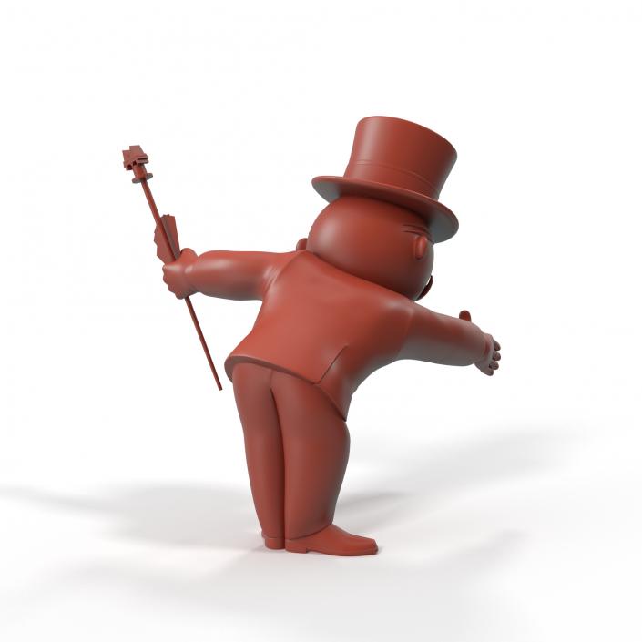 Mr Monopoly Handshake Pose for 3D Print 3D model