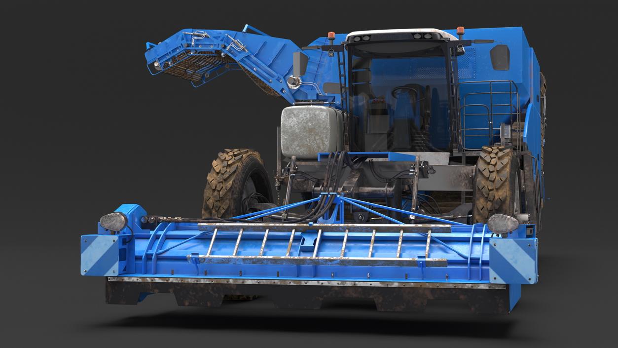 Potato Harvester Dirty Rigged 3D model