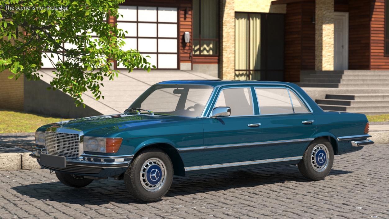 3D model Mercedes Benz 350 SE Blue