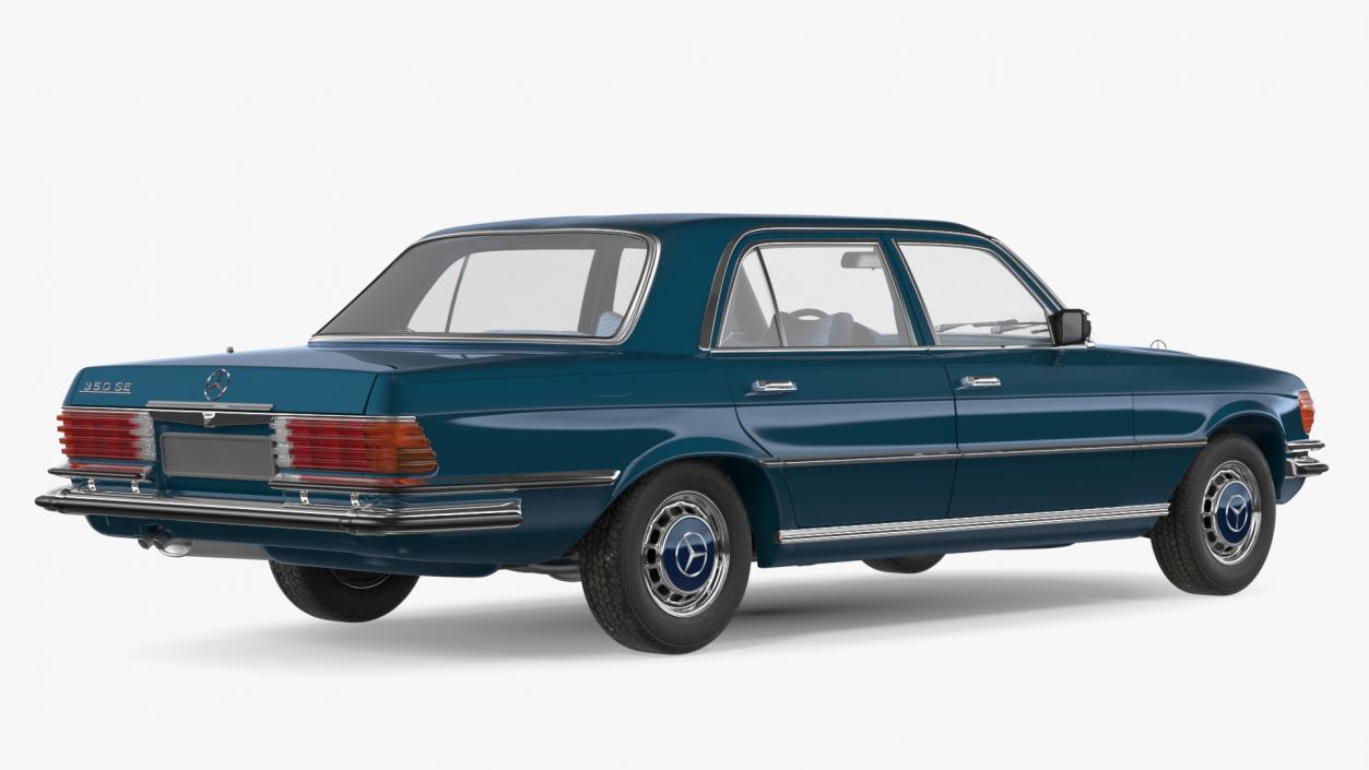 3D model Mercedes Benz 350 SE Blue