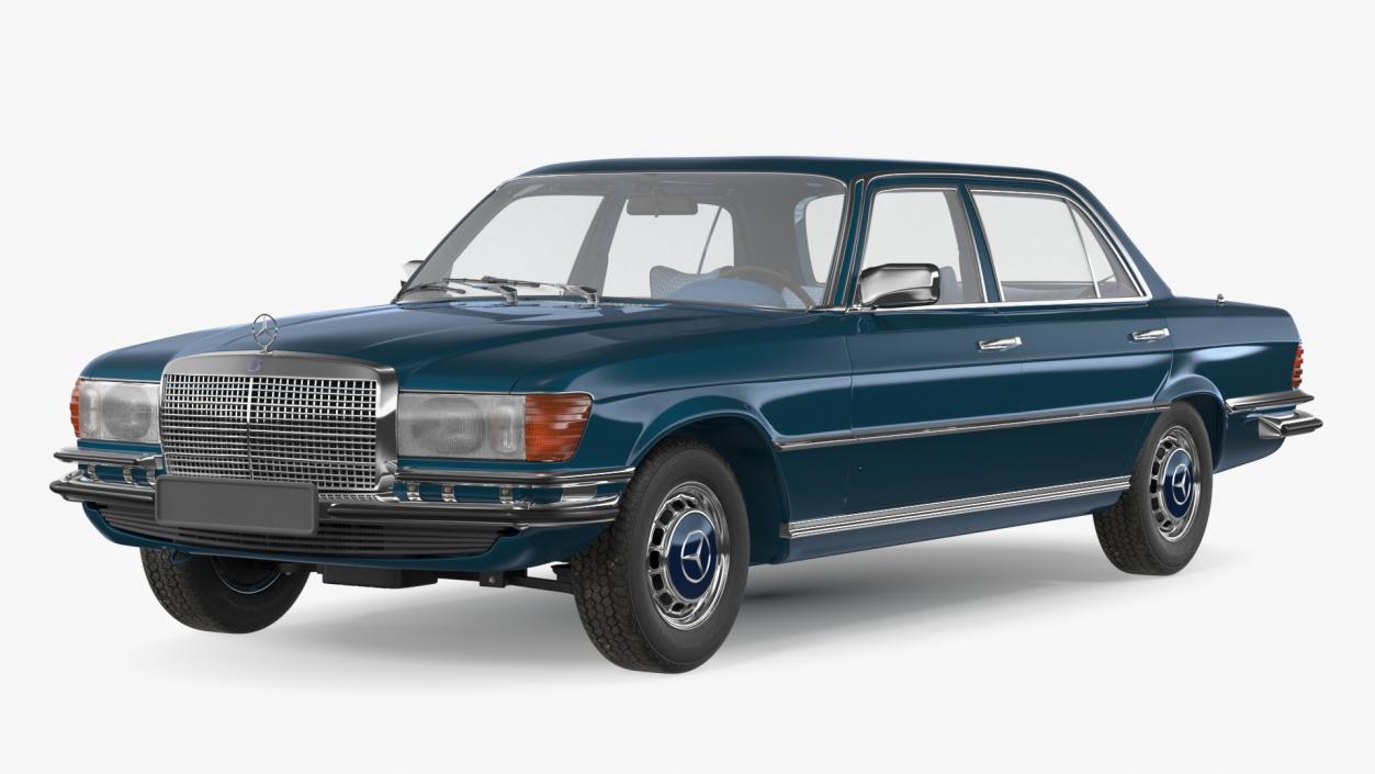 3D model Mercedes Benz 350 SE Blue