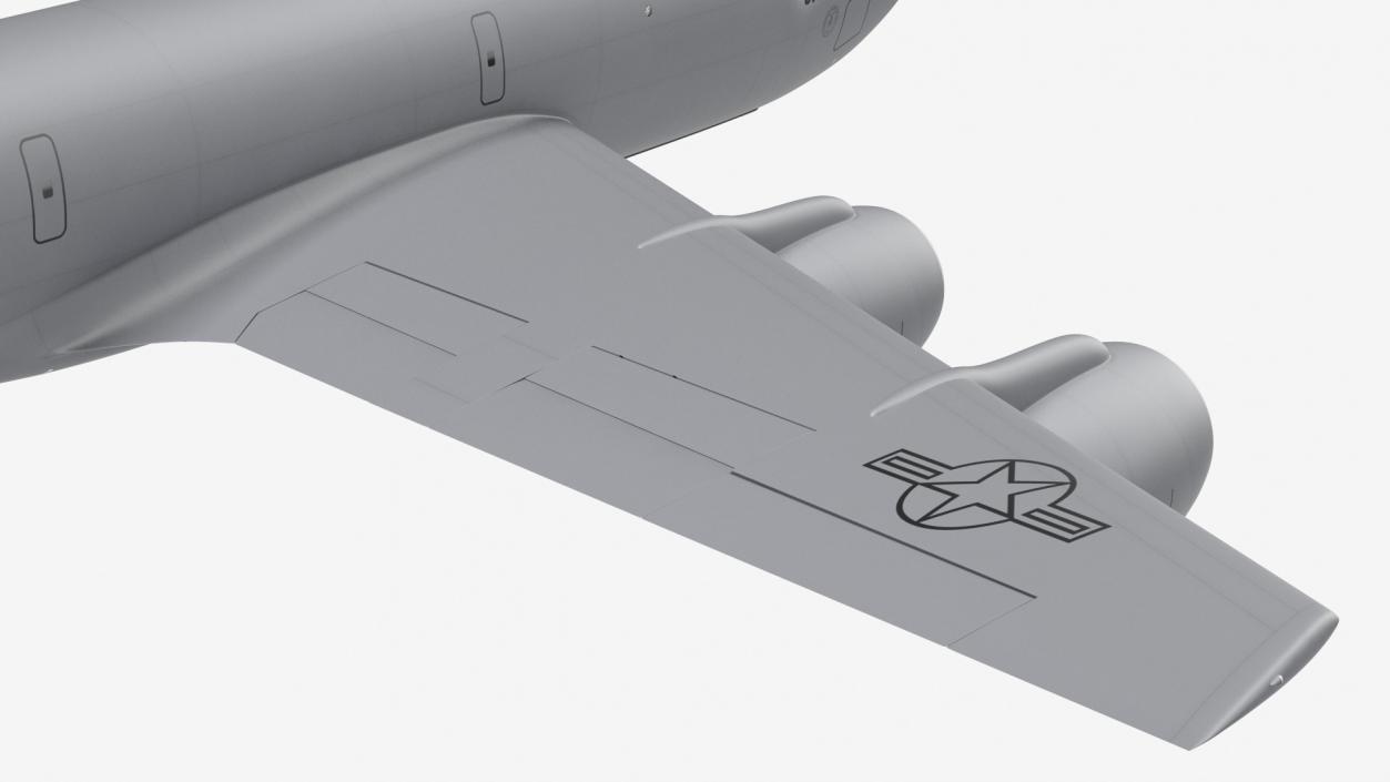 3D Boeing KC 135 Stratotanker with F35 Lightning II model