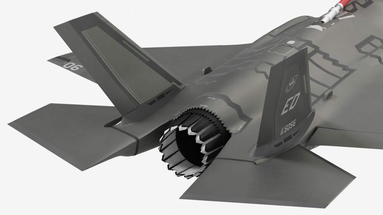 3D Boeing KC 135 Stratotanker with F35 Lightning II model