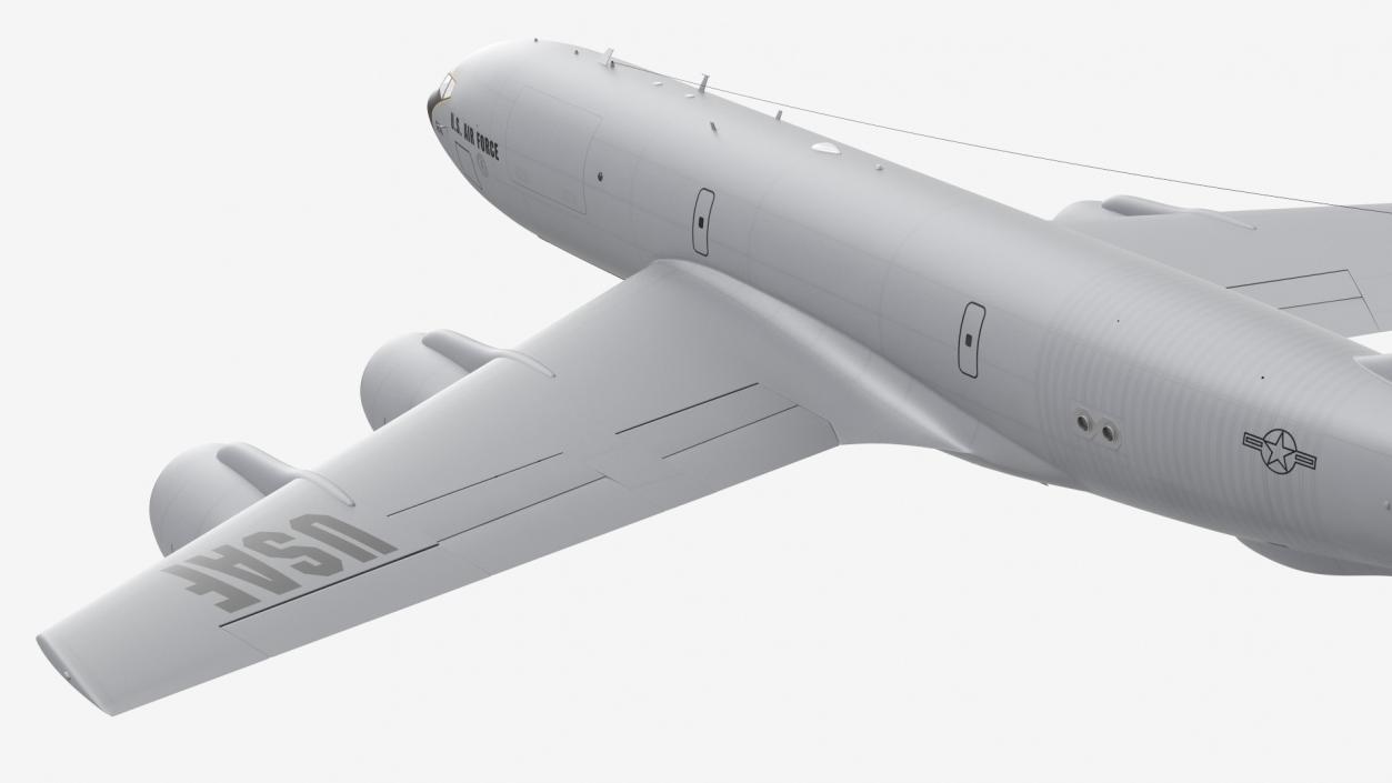 3D Boeing KC 135 Stratotanker with F35 Lightning II model