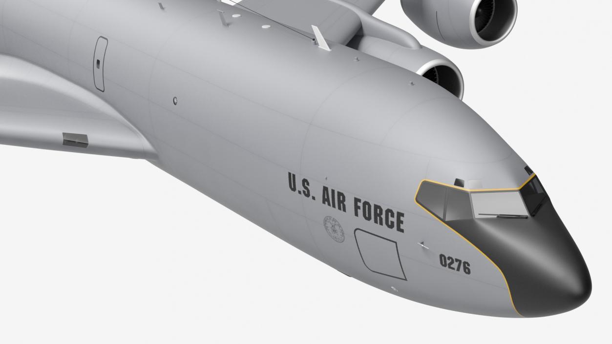 3D Boeing KC 135 Stratotanker with F35 Lightning II model