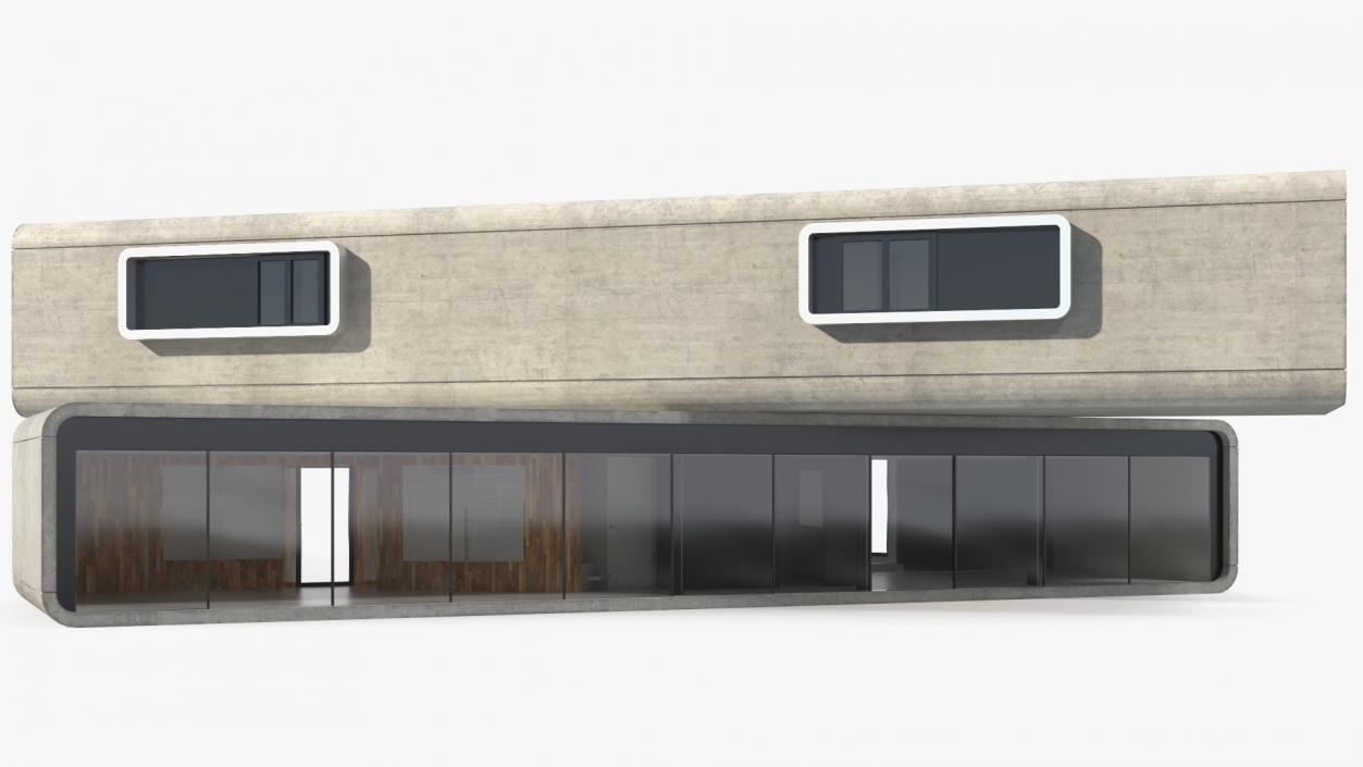 Concrete Modernist House 3D model