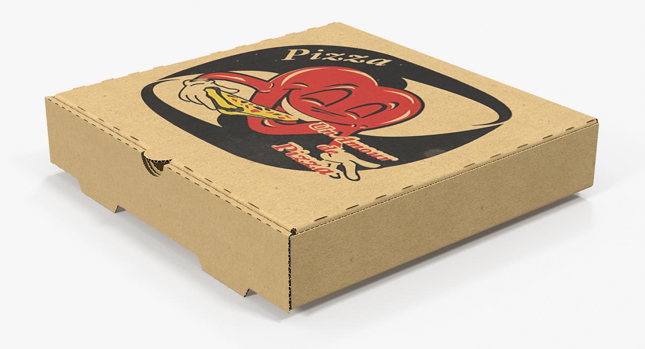 3D Medium Size Pizza Box