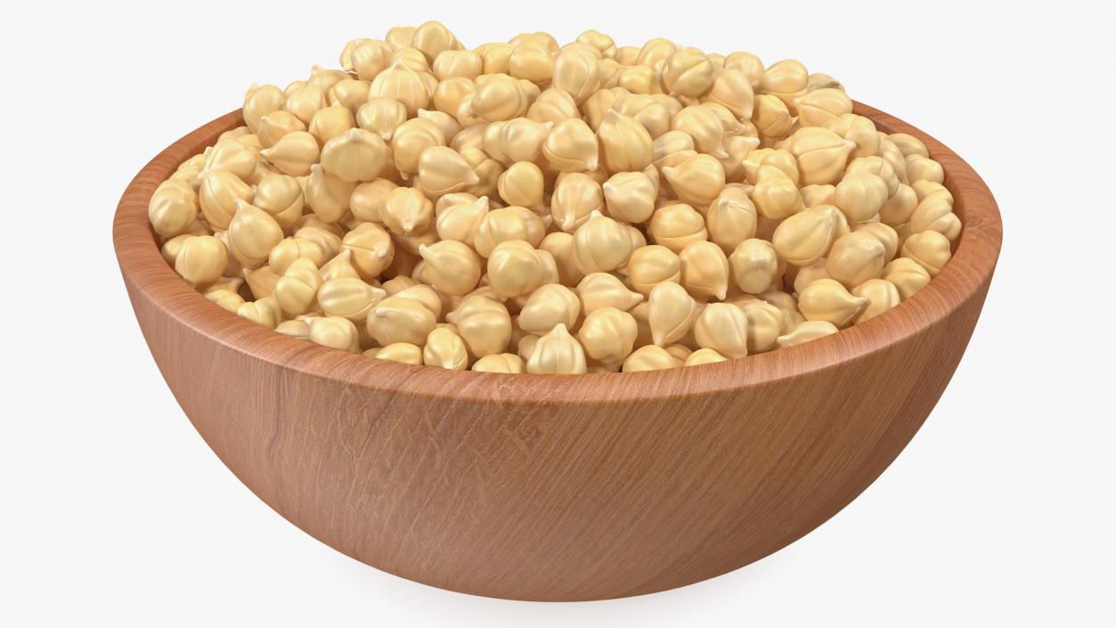 3D model Chickpeas Beans in a Bowl