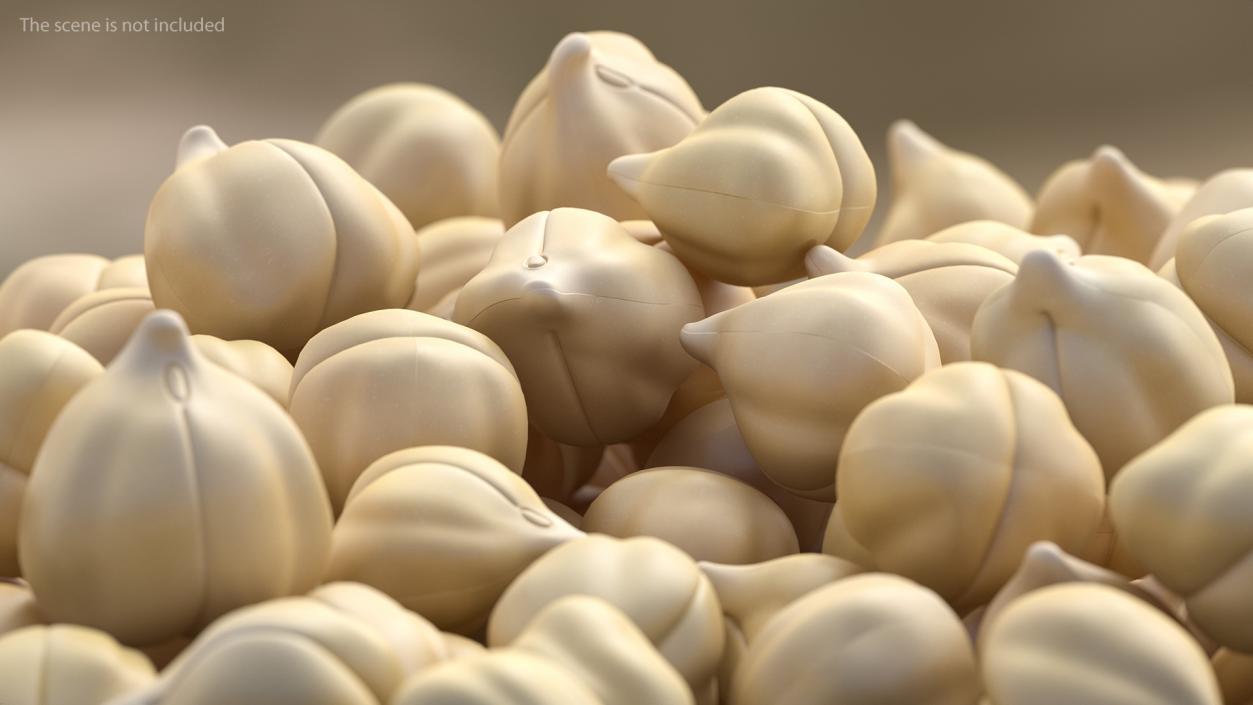 3D model Chickpeas Beans in a Bowl