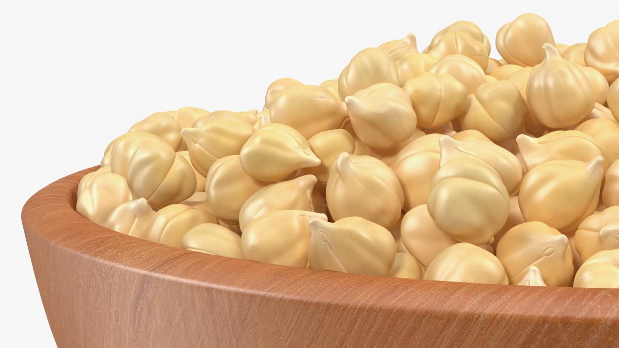 3D model Chickpeas Beans in a Bowl