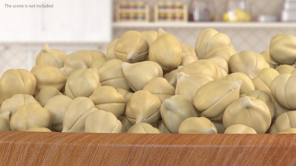 3D model Chickpeas Beans in a Bowl