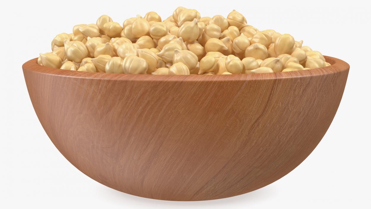 3D model Chickpeas Beans in a Bowl