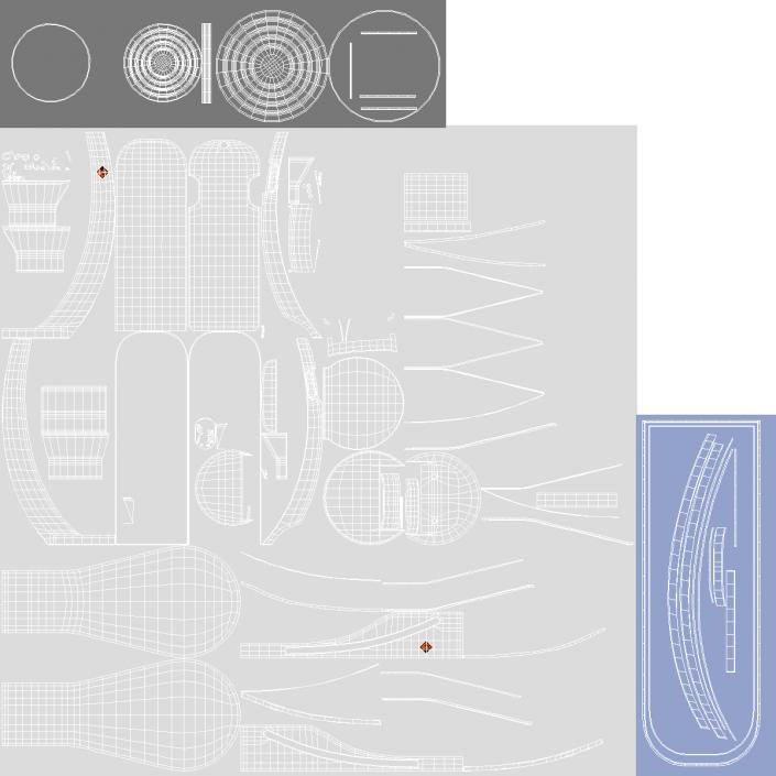 Floor Mounted C-Arm System Toshiba 3D model