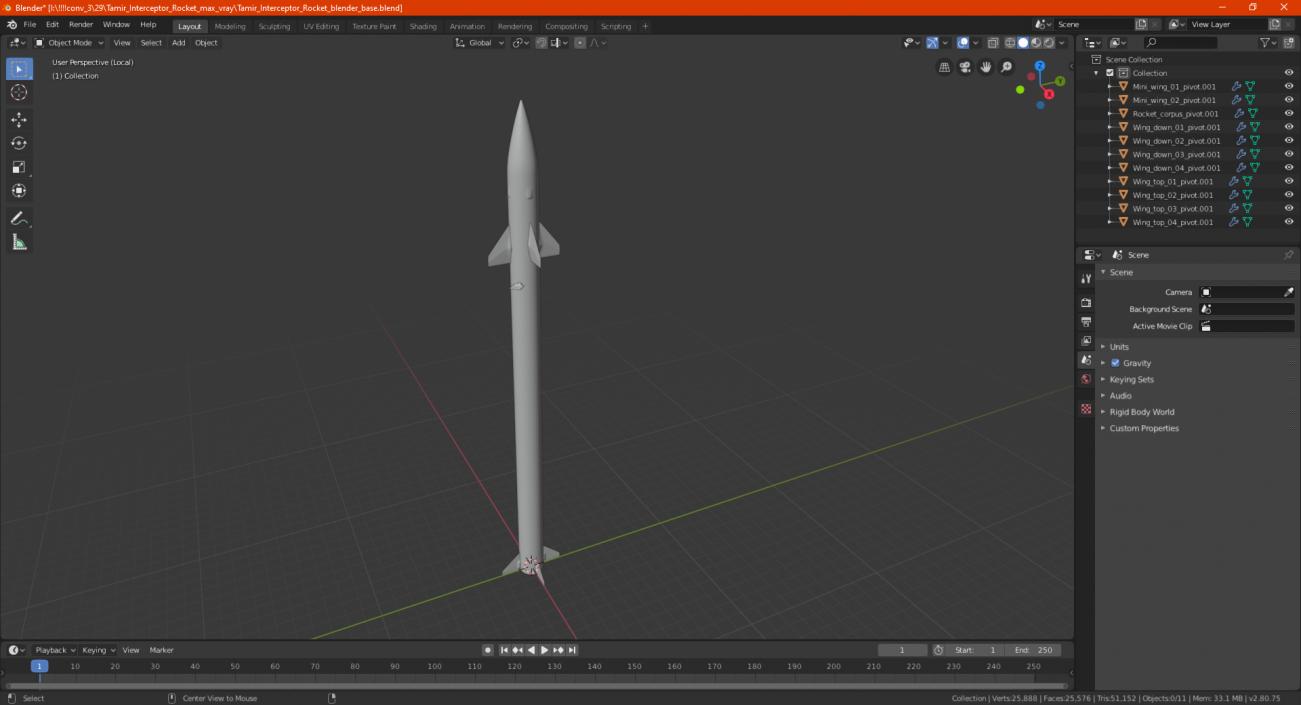 Tamir Rocket 3D