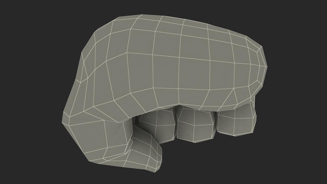 Oncoming Fist Emoji 3D model