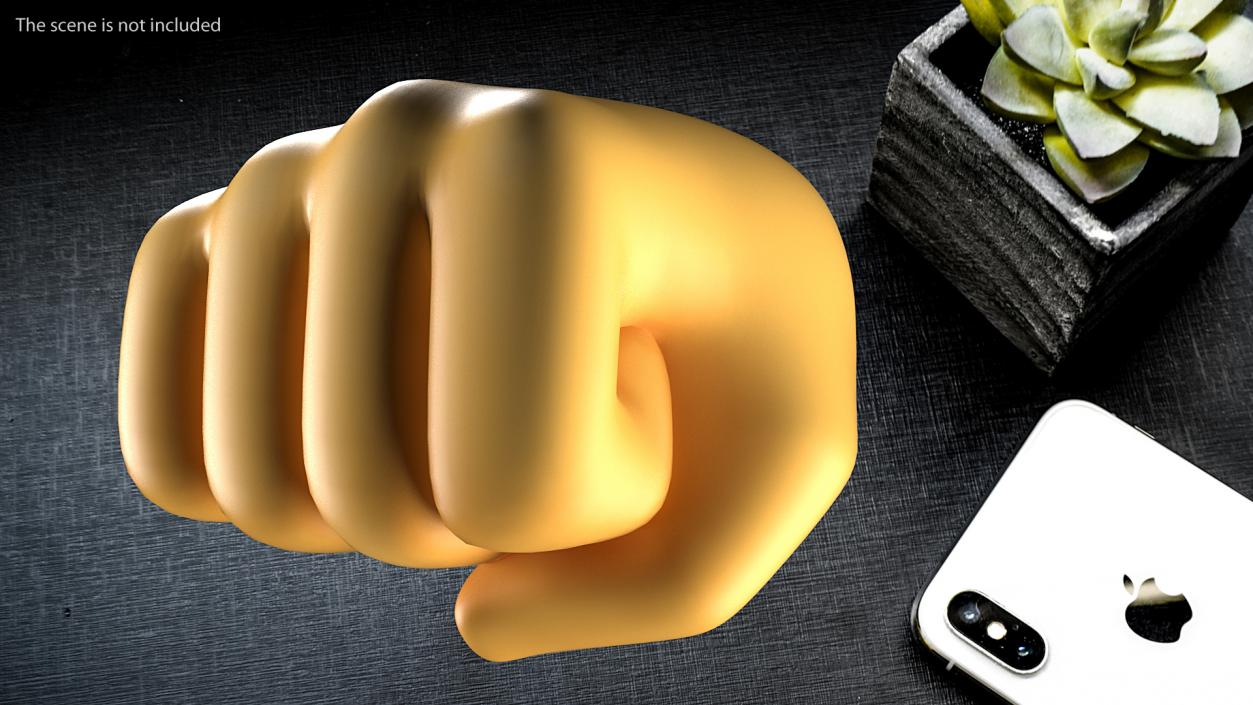 Oncoming Fist Emoji 3D model