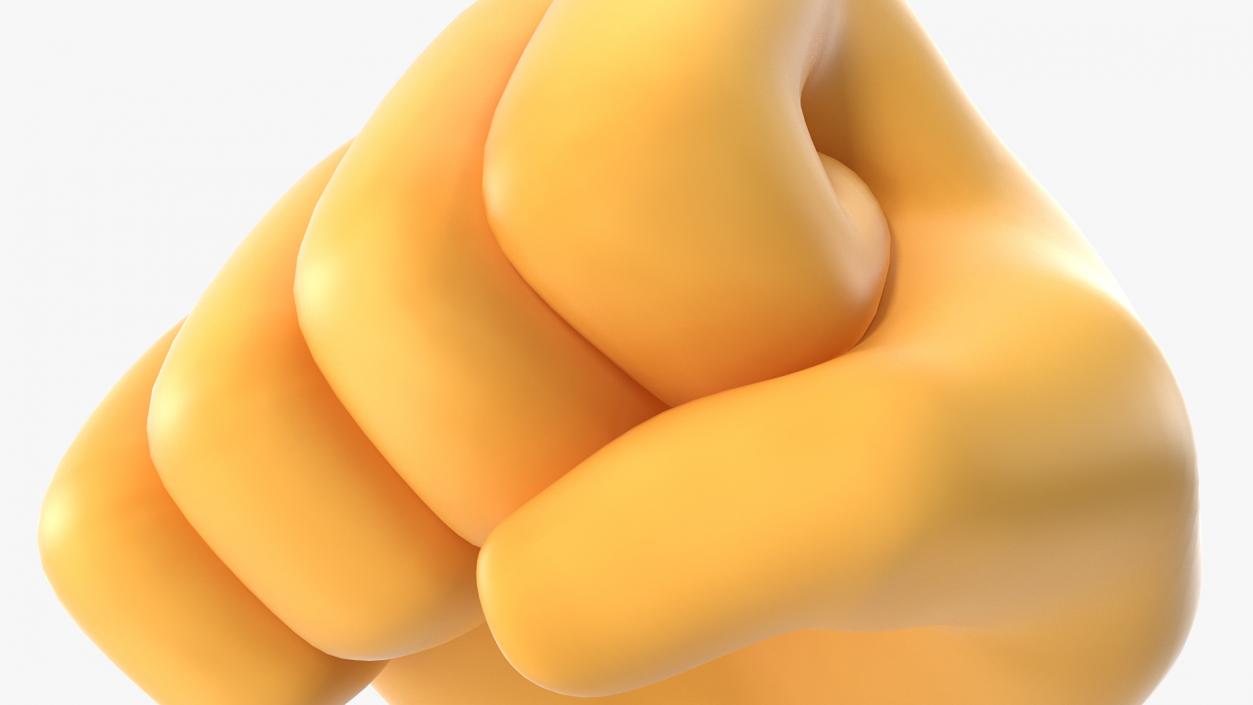 Oncoming Fist Emoji 3D model