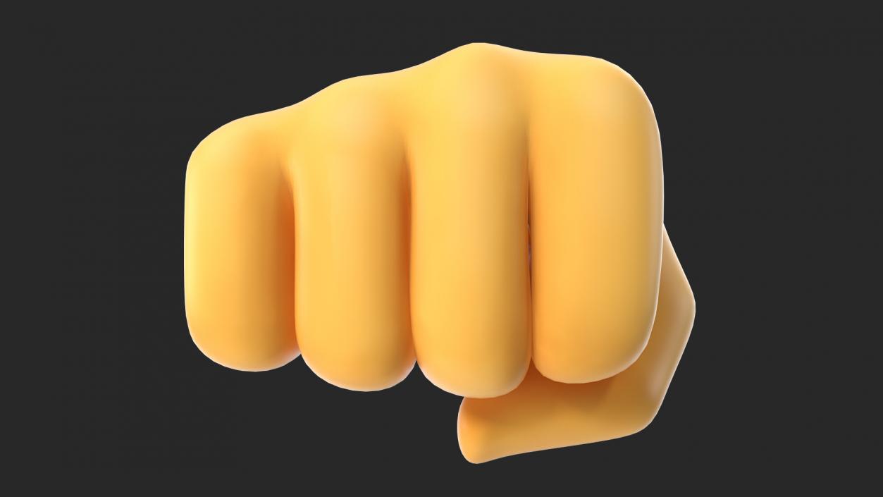 Oncoming Fist Emoji 3D model