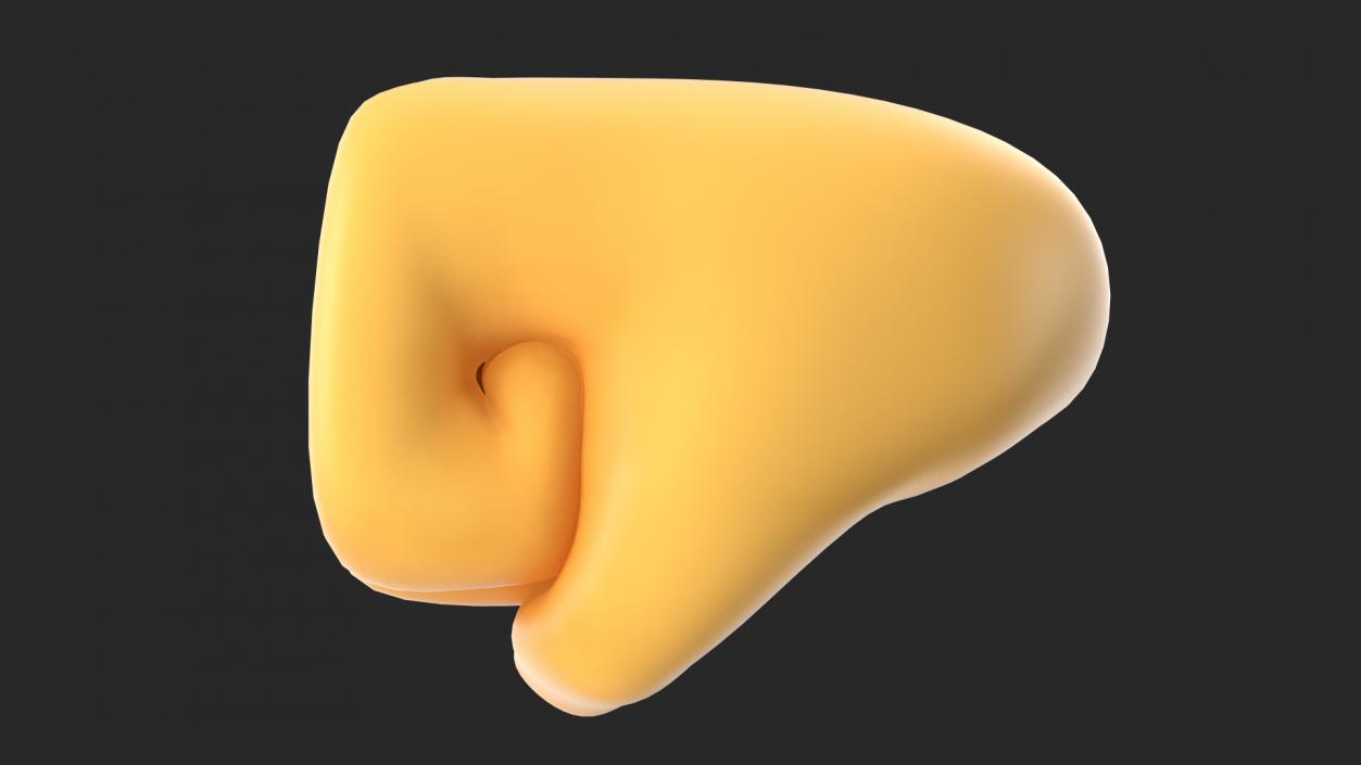 Oncoming Fist Emoji 3D model