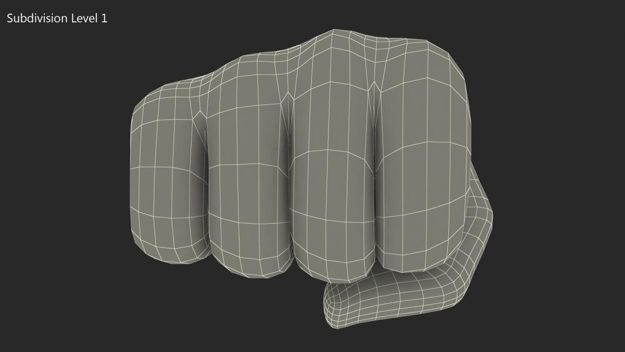 Oncoming Fist Emoji 3D model