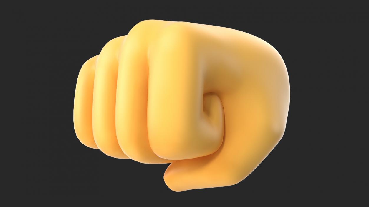 Oncoming Fist Emoji 3D model