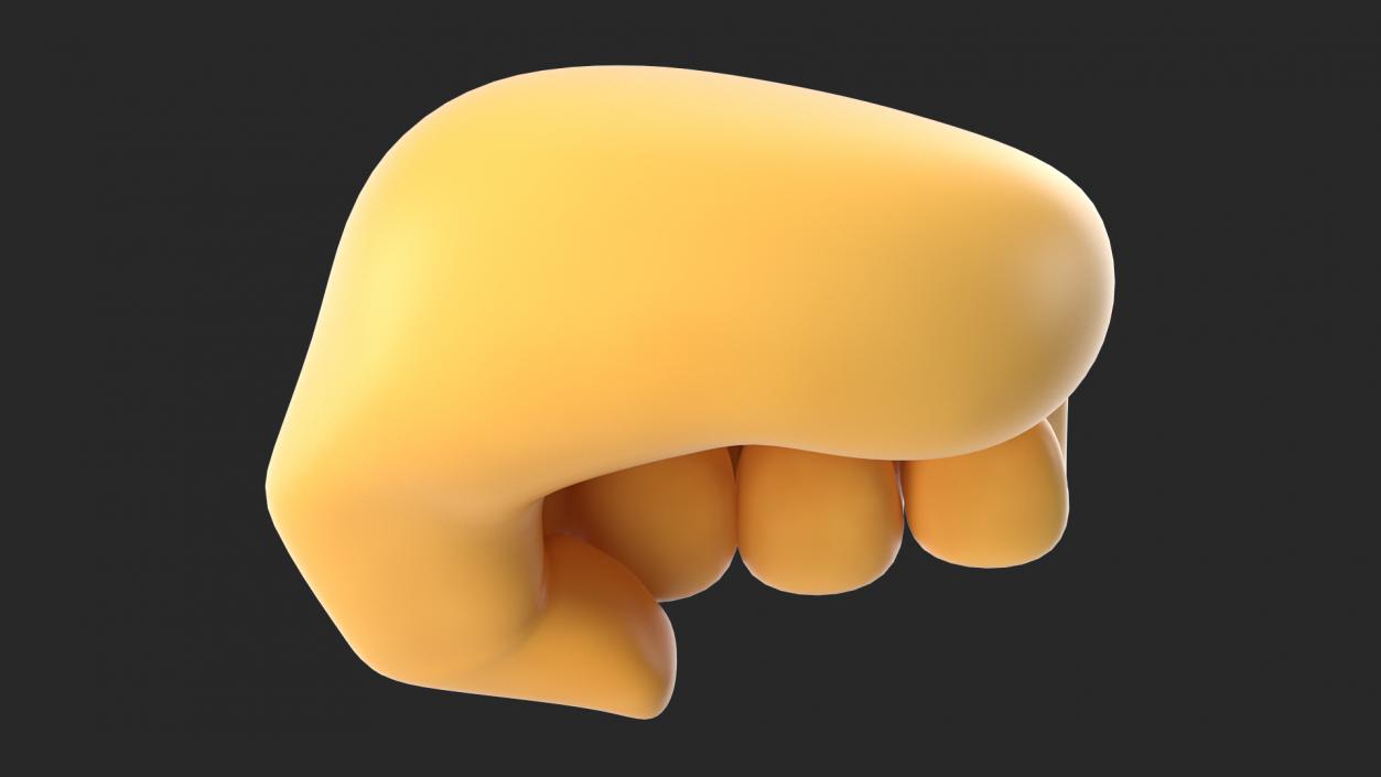 Oncoming Fist Emoji 3D model