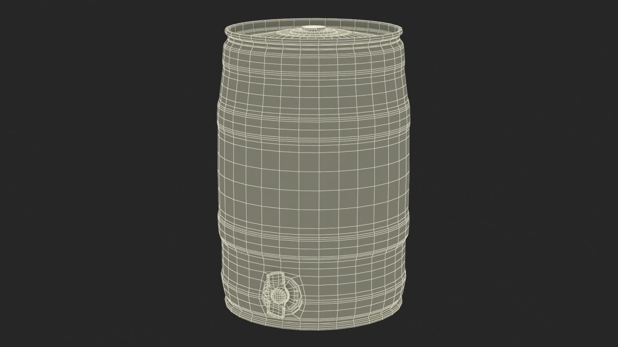 3D Krusovice Beer 5 Liter Barrel 2