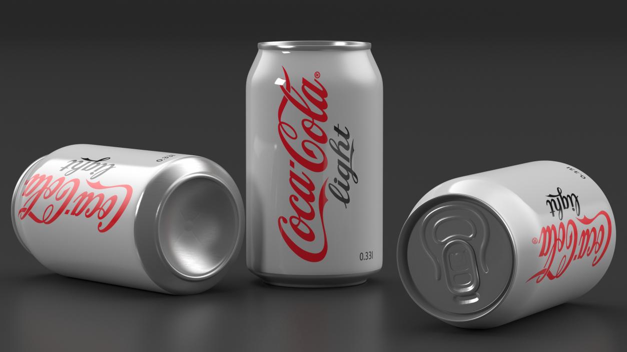 Coca Cola Light Can 3D model