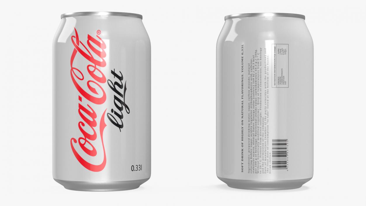 Coca Cola Light Can 3D model