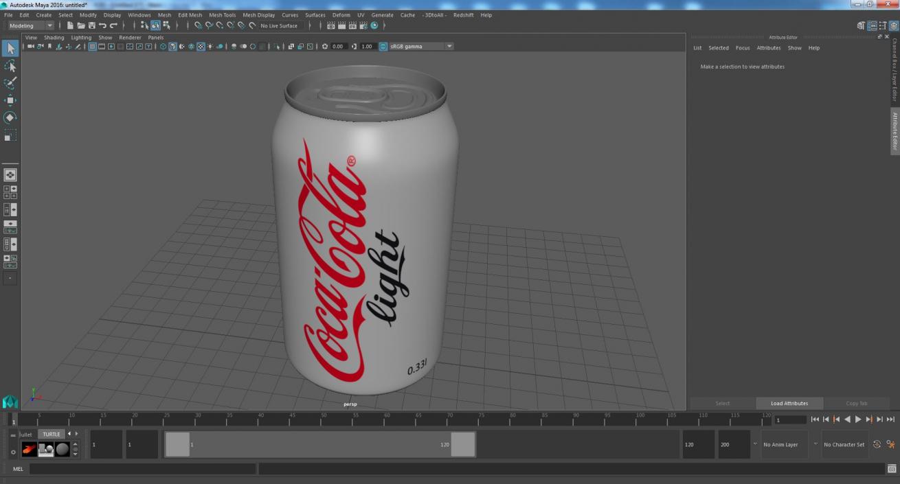 Coca Cola Light Can 3D model