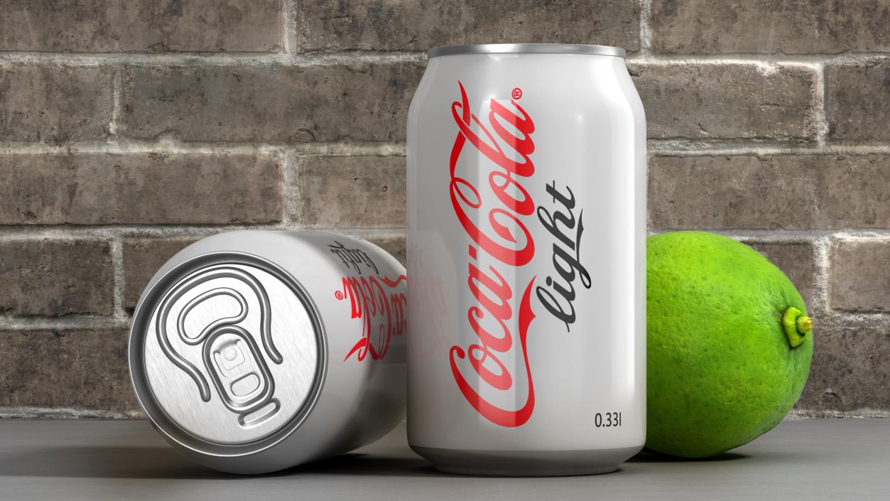 Coca Cola Light Can 3D model