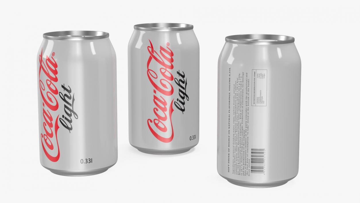 Coca Cola Light Can 3D model