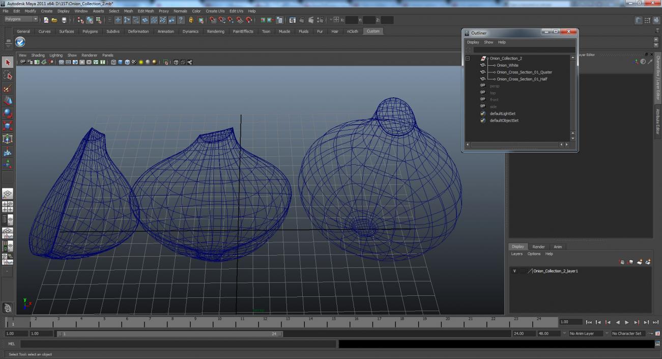 3D Onion Collection 2 model